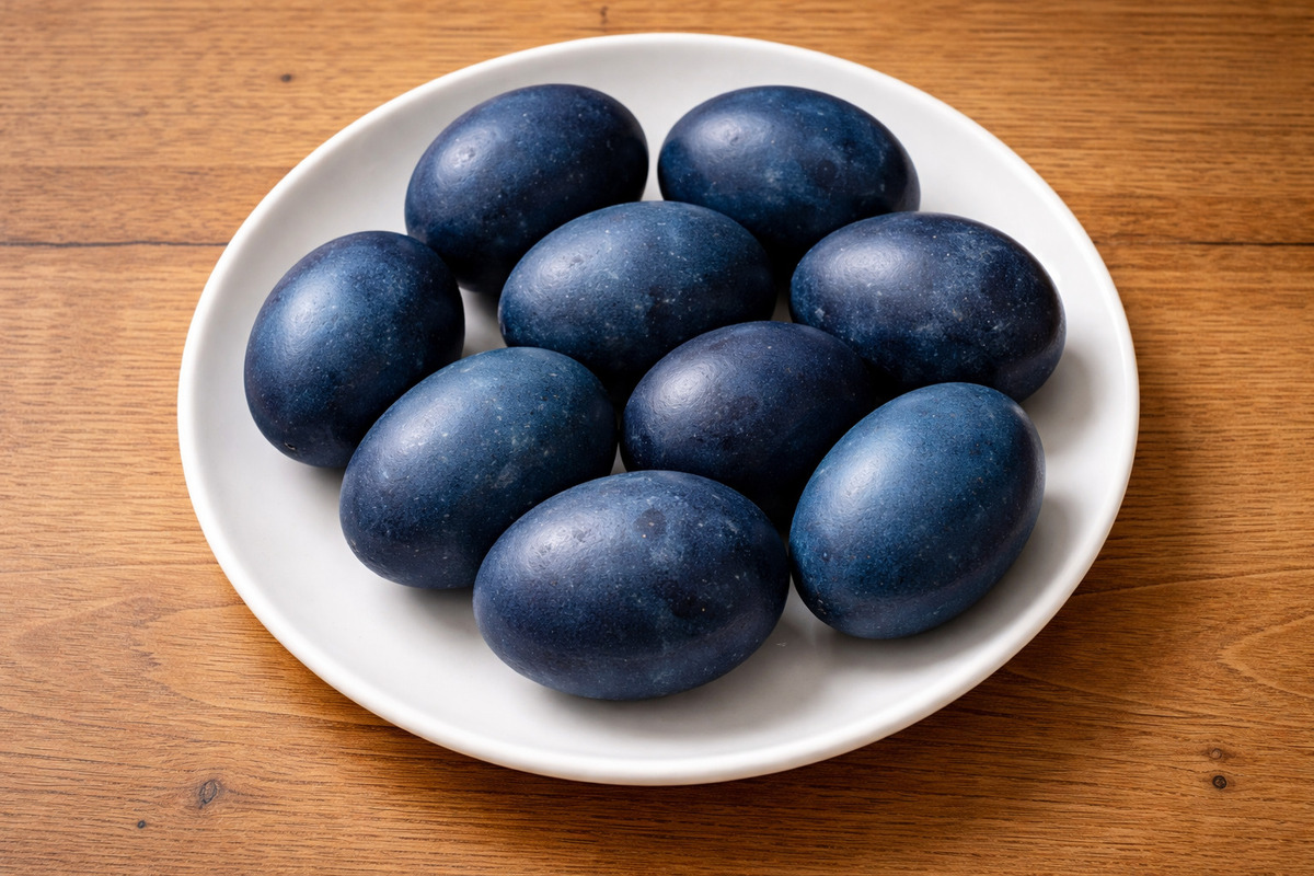 farbowane jajka czerwona kapusta Thermomix