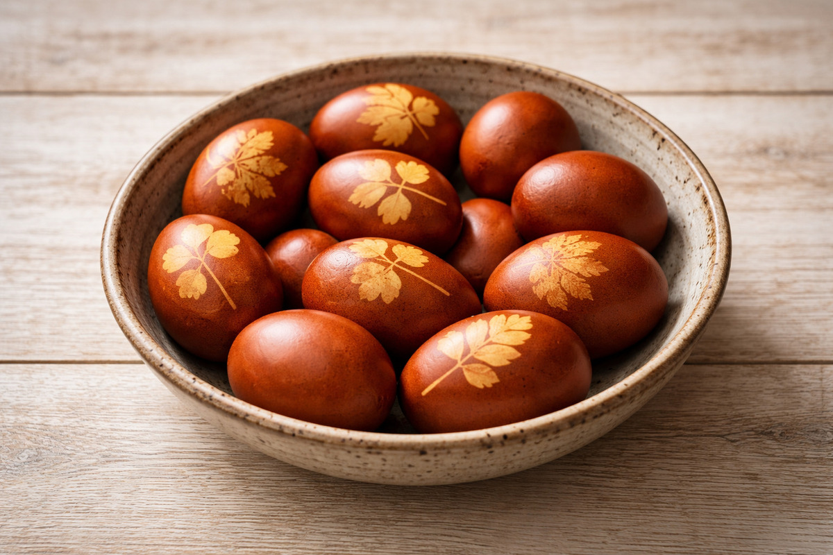 jajka farbowane cebulą Thermomix