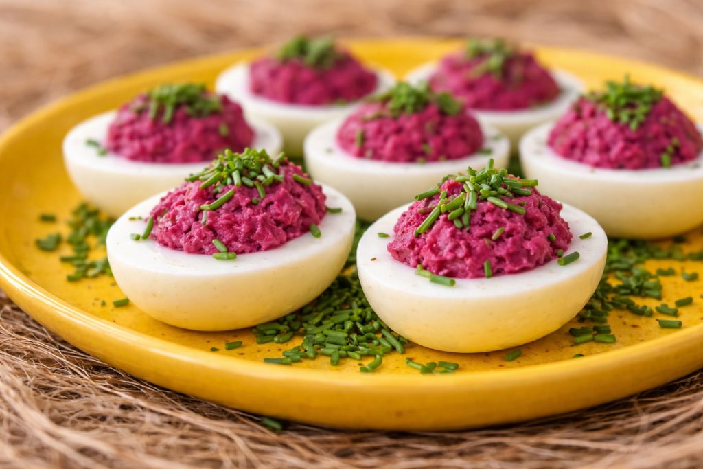 jajka faszerowane buraczkami Thermomix