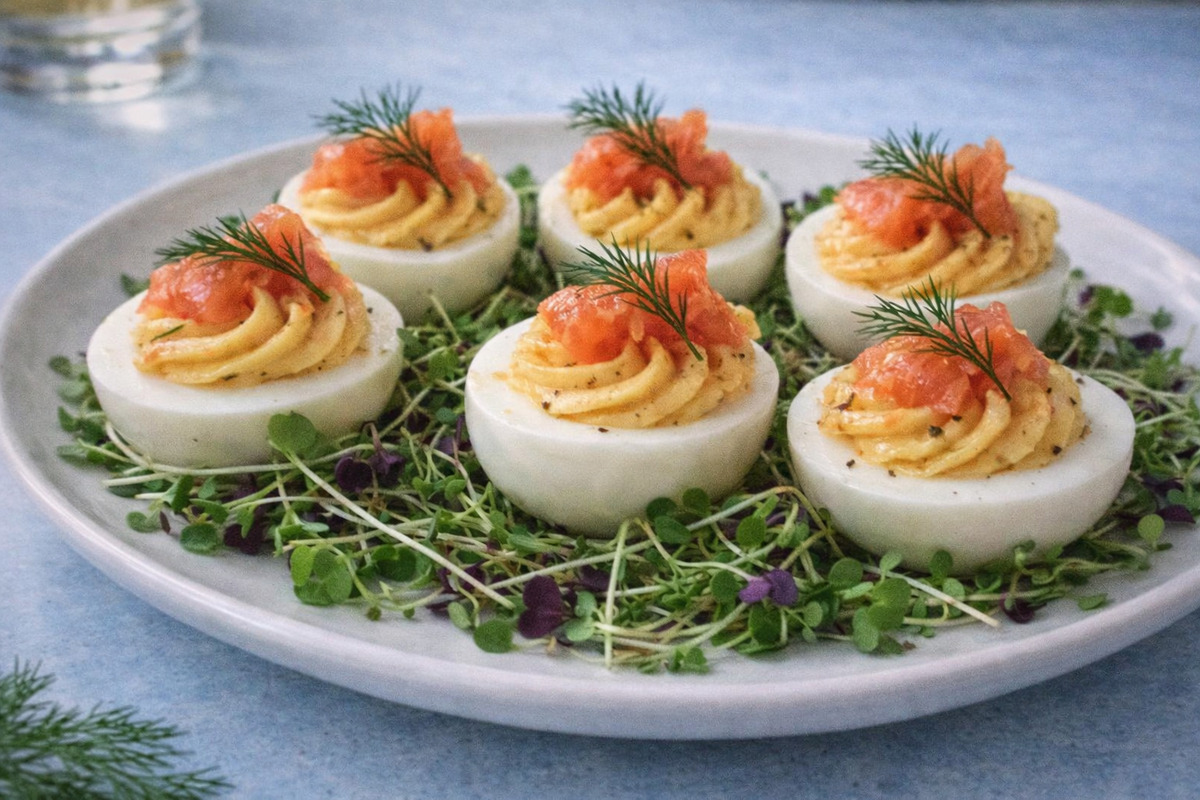 jajka faszerowane łososiem thermomix