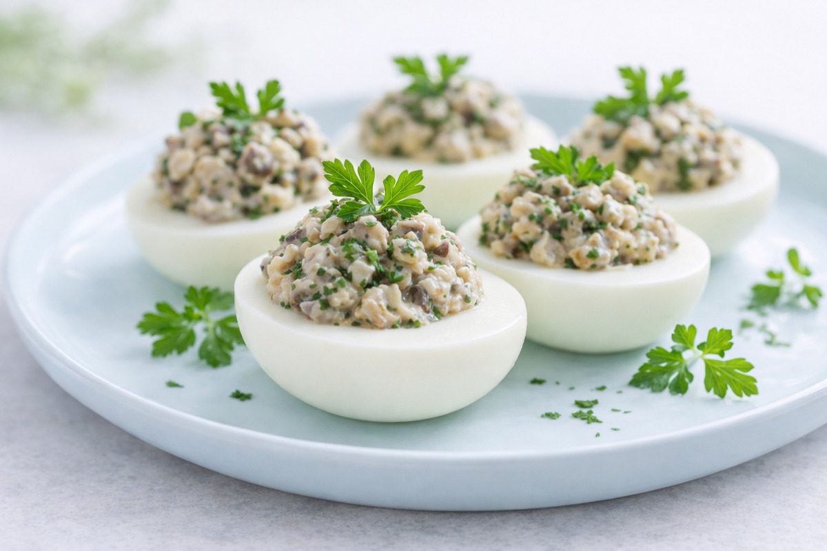 jajka z farszem pieczarkowym thermomix